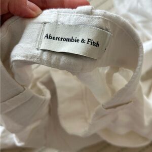 Abercrombie White Linen Pants
